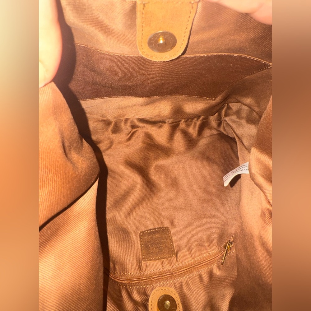 Haute hippie Brown suede shoulder bag with fringe - Picture 6 of 8